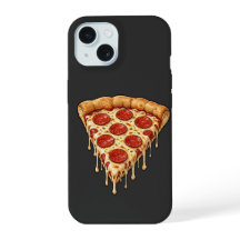 Rebanada de pizza de pepperoni derretida - Queso d