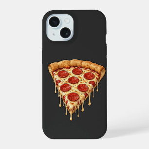 Rebanada de pizza de pepperoni derretida - Queso d