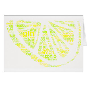 Rebanada del limón de la ginebra