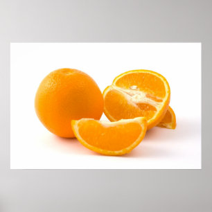 Rebanada que vigoriza de posters de los naranjas