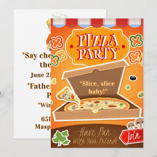 ¡Rebanada, Rebanada Bebé! Invitación a Fiesta de P
