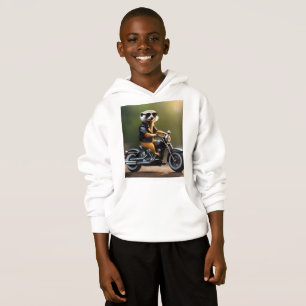 Rebel Meerkat: Pañuelos, gafas de sol y moto