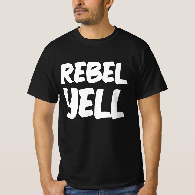 REBEL YELL Camisetas VINTAGE de los años 80 (Anverso)