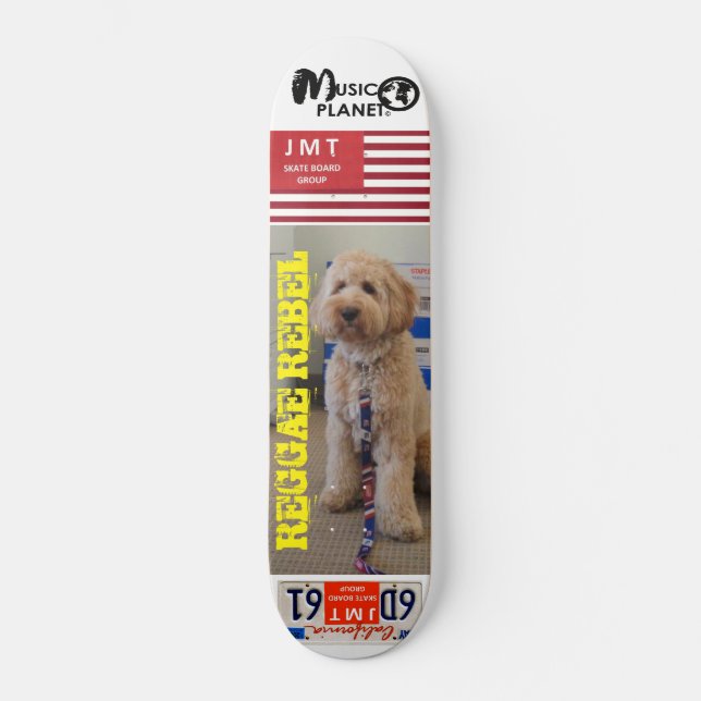 REBELDE DE REGGAE (Mascota) Patineta (Anverso)
