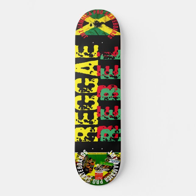 REBELDE DEL REGGAE  8 1/4" Tabla de Skateboard (Anverso)
