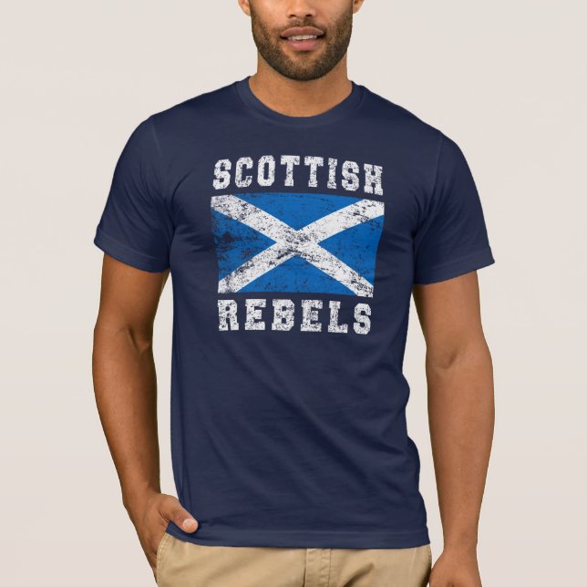 Rebeldes escoceses para ropa camiseta (Anverso)