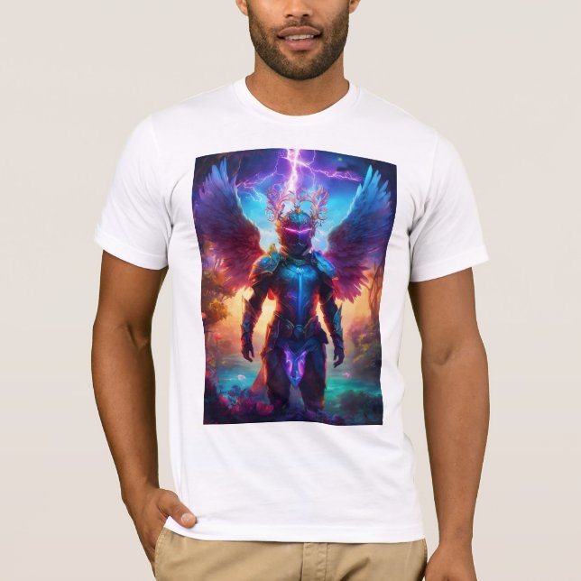 Rebelión celestial: camiseta de ángel del diablo d (Anverso)