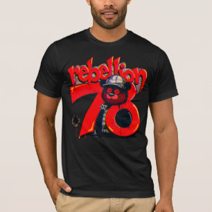 Rebelión de camiseta 78 oso de peluche