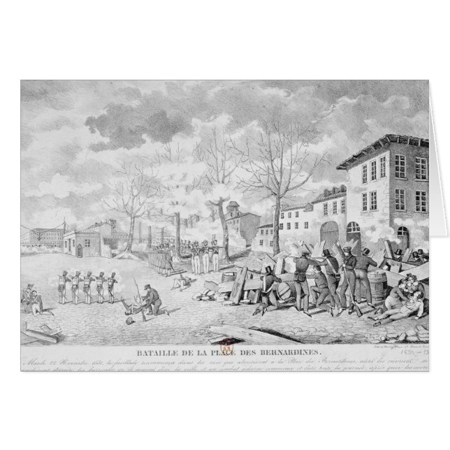 Rebelión de los trabajadores de seda de Lyon (Anverso (Horizontal))