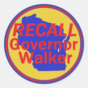 RECALL Walker Pegatina