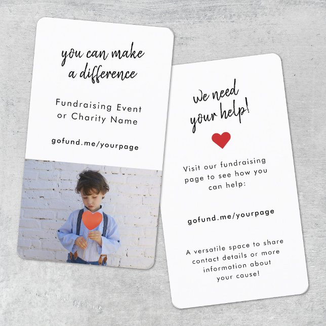 Recaudación de fondos | Evento benéfico: tarjeta d (Subido por el creador)