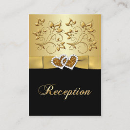 Recepción 50 Aniversario de la tarjeta de inscripción Hearts