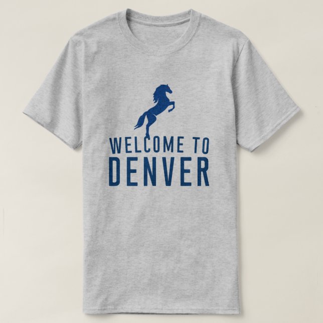 Recepción a Denver - camiseta del caballo del (Diseño del anverso)