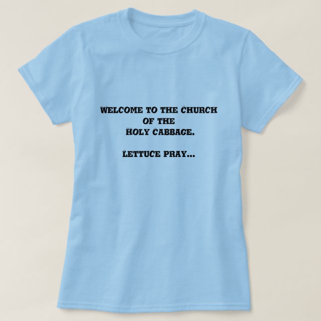 Recepción a la iglesia de la col santa. Camiseta (Diseño del anverso)