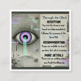 Recepción 👁️ “A través del Glitch” Tarjeta de recinto Weird