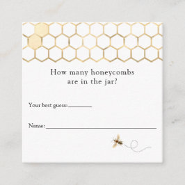 Recepción Abeja moderna ¿Cuántos Honeycombs Tarjeta de Gabin