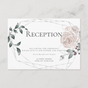Recepción   Acuarela Rosado Polvoriento Floral Pla