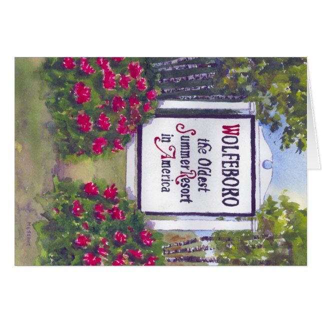 Recepción al Rótulo de Wolfeboro NH (Anverso (Horizontal))