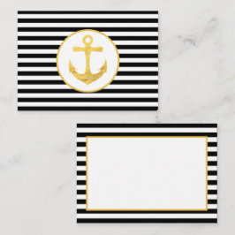 Recepción Anclaje y franjas | Tema náutico | Tarjeta de insc