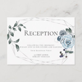 Recepción | Aquarela Floral Azul Polvoriento Plate