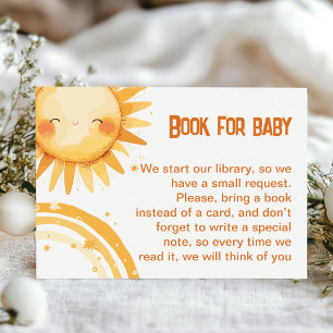 Recepción Aquí viene la tarjeta de envoltura Sun boho baby d