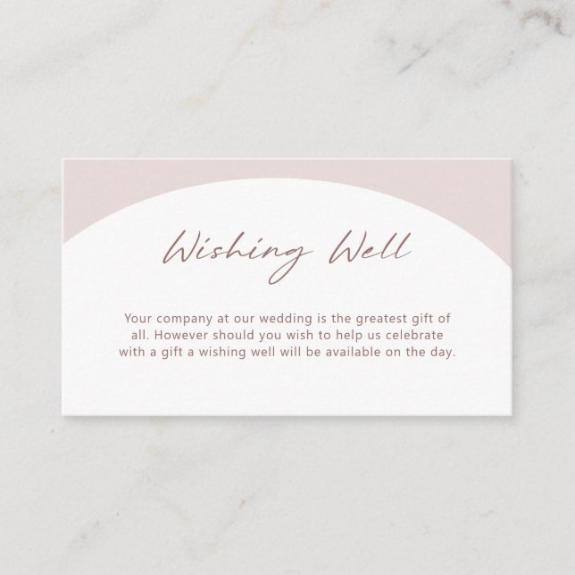 Recepción Arco bohemio con tarjeta de cierre de pozos (Anverso)