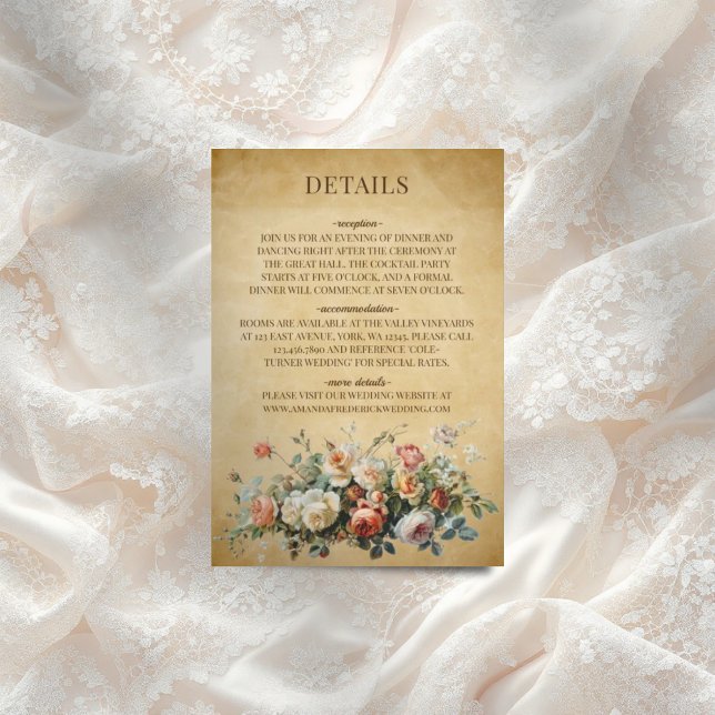 Recepción Arreglo floral boho tarjeta de cierre de papel vie (Subido por el creador)