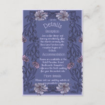 Art Nouveau floral - Tarjeta de cierre