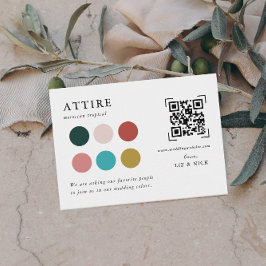 Recepción Atuendo de Boda | Tarjeta de Encierre de Escaneo d