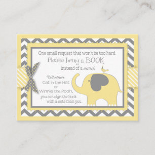 Recepción Ave elefante amarilla trae tarjeta de libro