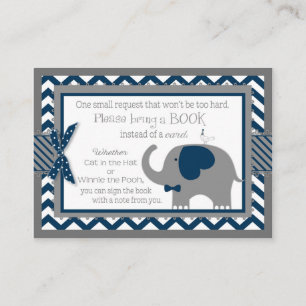 Recepción Ave elefante de la marina trae tarjeta de libro