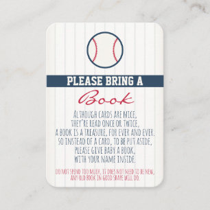 Recepción Baby Shower de béisbol trae una tarjeta de libro