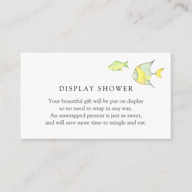 Recepción Bajo el mar Océano Índico tarjeta de inserción de  (Anverso)