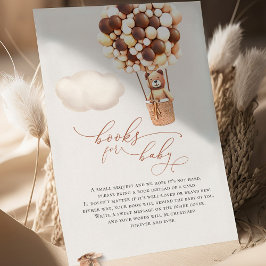 Recepción Balones de oso marrón Tarjeta de envoltorio para b