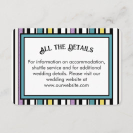 Recepción Banda de caramelo de Licorice - tarjeta de recinto