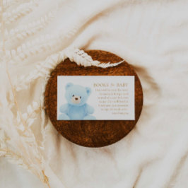 Recepción Bear Boy Baby Shower Books para la Tarjeta de Gabi