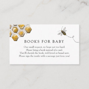 Recepción Bee Books para la tarjeta de inscripción para bebé