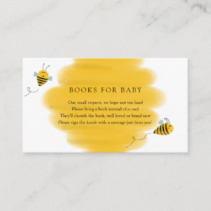 Recepción Bee Books para la tarjeta de inserción de bebé
