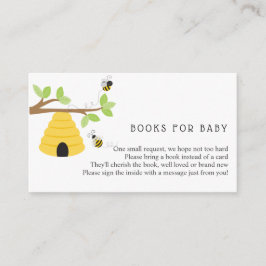 Recepción Beehive Books para la tarjeta de inserción para el