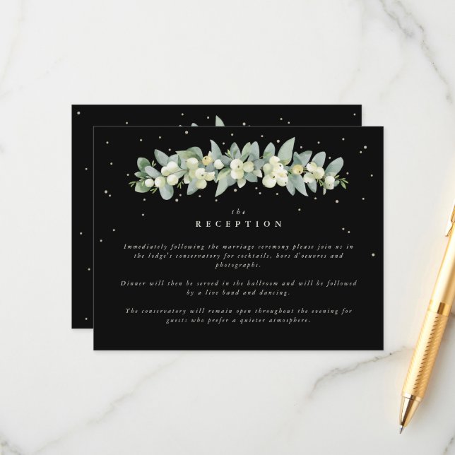 Recepción Black Snowberry+Eucalyptus Garland (Anverso/Reverso In Situ)