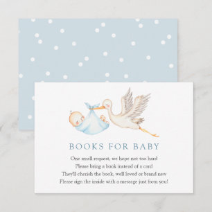 Recepción Blue Stork Books para la tarjeta de inserción de b