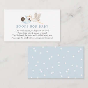 Recepción Blue Stork Books para la tarjeta de inserción de b