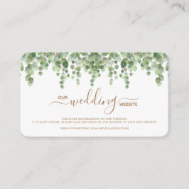 Recepción Boda de Eucalyptus Página Web Código QR Tarjeta RS