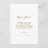 Boda de oro minimalista con tarjeta de buena calid