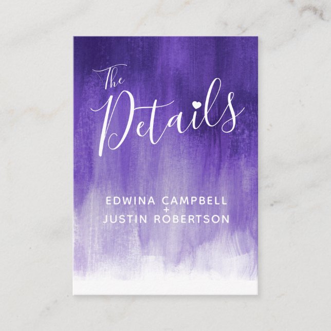 Recepción Boda detalles tarjeta de gabinete de arte ultravio (Anverso)