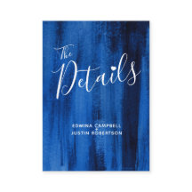 Boda detalles tarjeta de gabinete de arte zafiro a