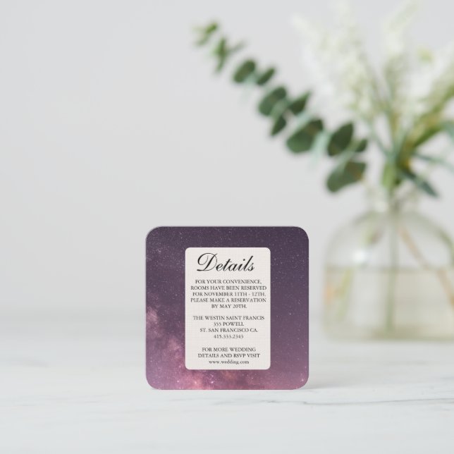 Recepción Boda elegante con tarjeta de cierre simple (Anverso de pie)