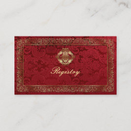 Recepción Boda Indio Rojo - Tarjeta de registro / Tarjeta de