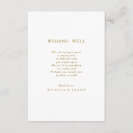 Recepción Boda Minimalista clásico de oro con tarjeta de bue