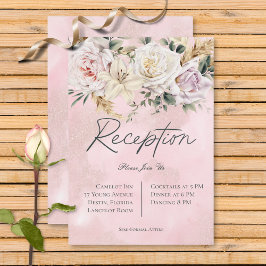 Recepción Boho Pampas y Rosas Rosadas Bodas